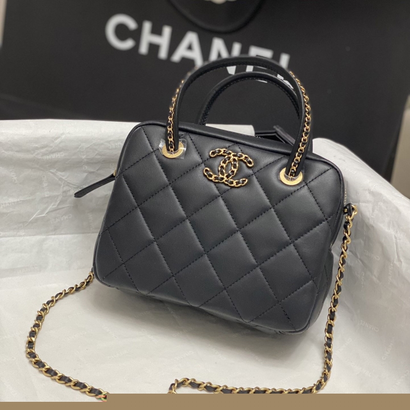 Ch*el top handle bags